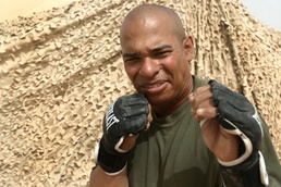 Boxing Sailor Mixes It Up With Marines, Colleagues During Training