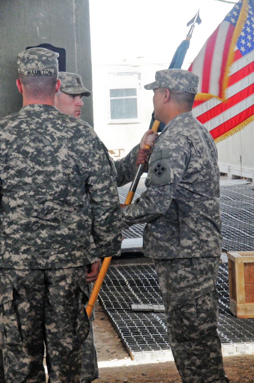 Headquarters and Headquarters Company, Special Troops Battalion, 2nd Brigade Combat Team, 4th Infantry Division conducts change of command