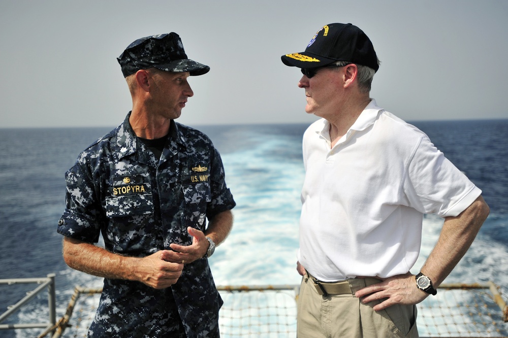 Secretary of the Navy visits USS Fort McHenry