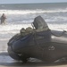 Catching the Surf; Recon Marines Helo-cast Into Open Water, Swim to Shore