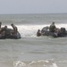 Catching the Surf; Recon Marines Helo-cast Into Open Water, Swim to Shore