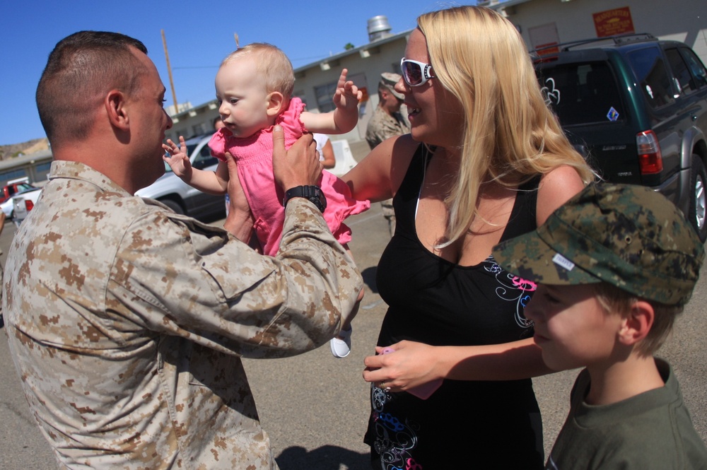 Families celebrate as their Marines come home