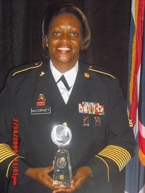 Master Sgt. Maranda McCorvey is named the Army Reserve Equal Opportunity NCO of the Year