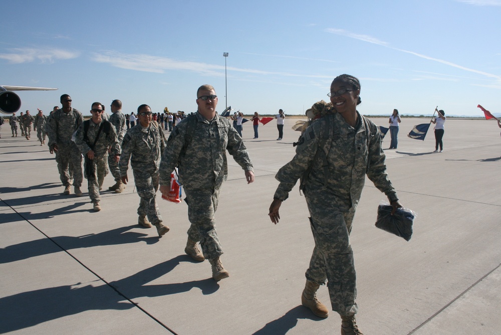 Fabens High School Band Welcomes Home Texas Guard