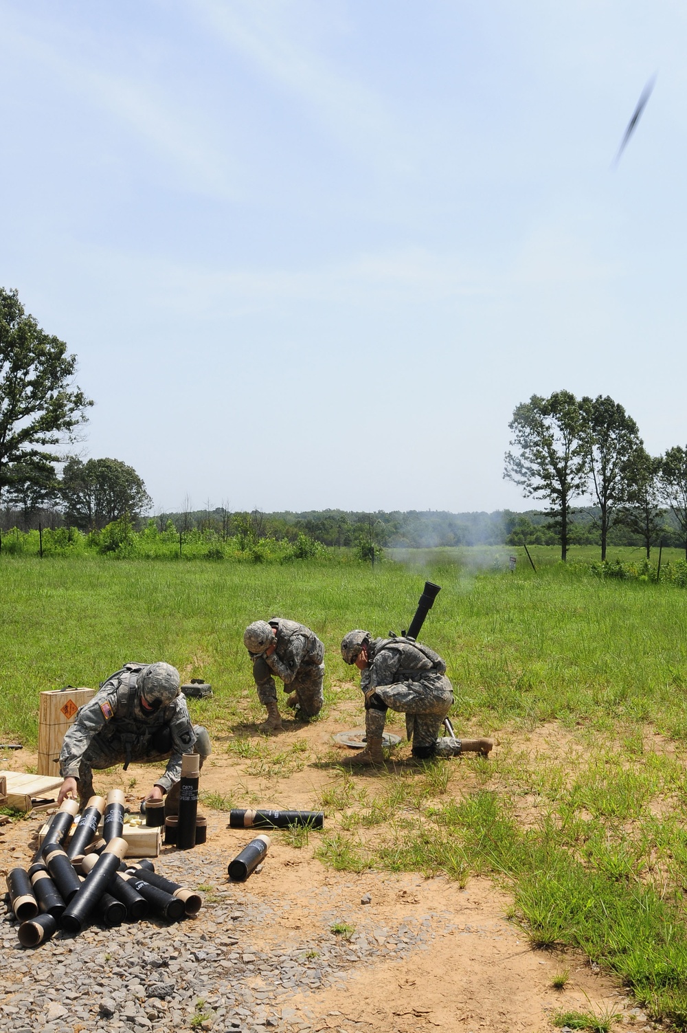 Bandits Conduct Mortar Live Fire Exercises