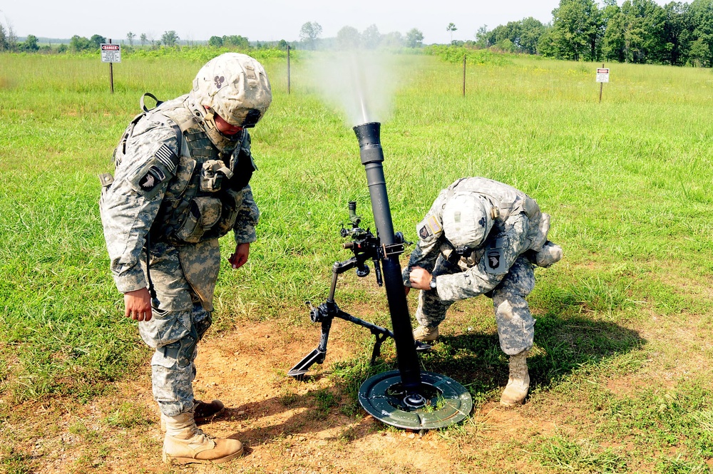 Bandits Conduct Mortar Live Fire Exercises
