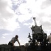 Setting up M198 155 mm howitzer