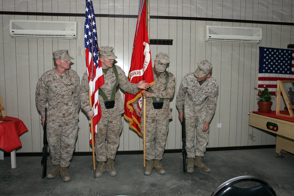22nd MEU Color Guard participates in memorial for retired Marine