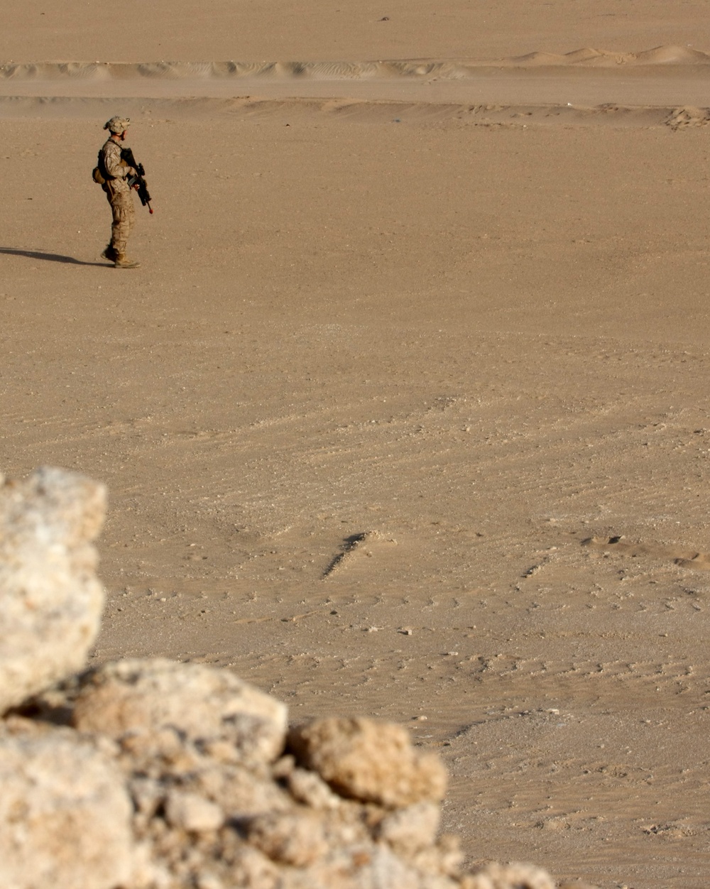 22nd MEU Lima Company dismounts in desert during sustainment training