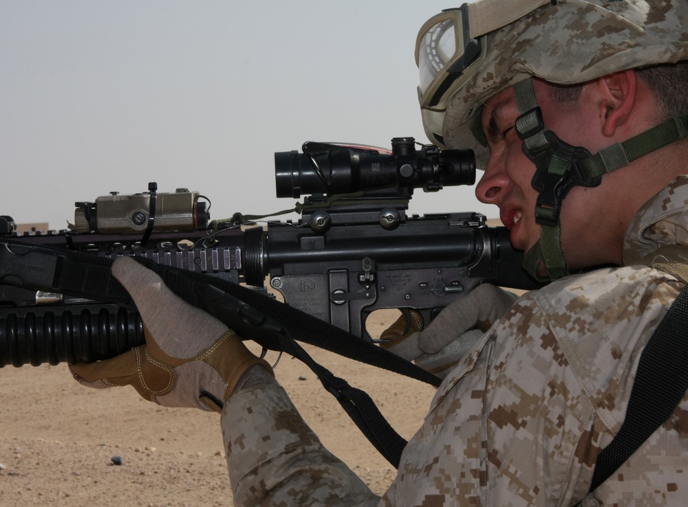 22nd MEU Lima Company dismounts in desert during sustainment training