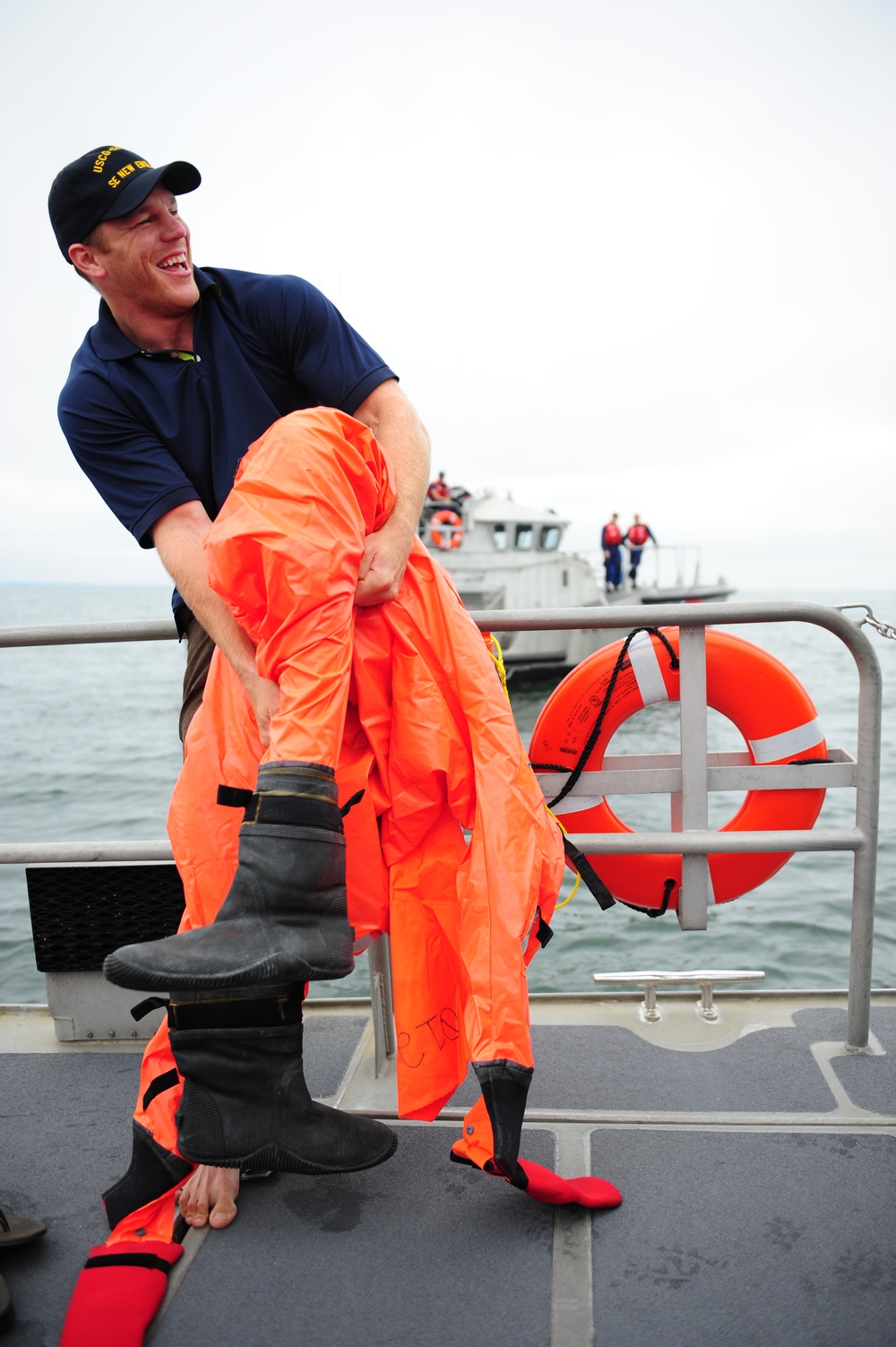 Boston Bruins Hockey Player Shawn Thornton Visits Coast Guard Station Woods Hole