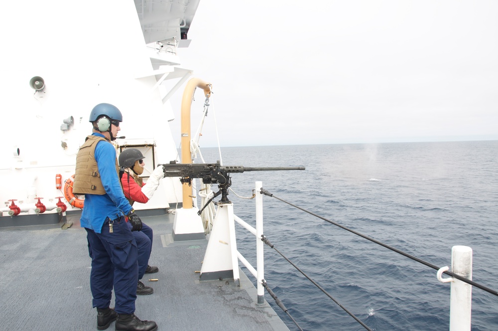 Coast Guard Cutter Bertholf Gunnery Exercise