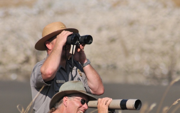 Eastman Lake Senior Ranger Doug Plitt and Volunteer Bowman Looney