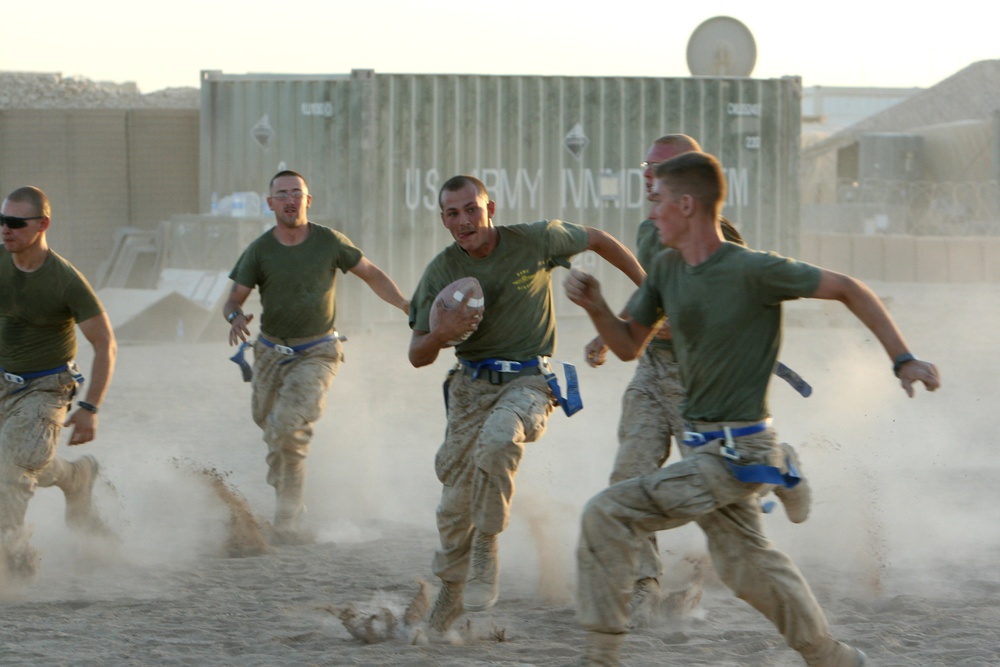 Marines exercise alternative PT on &quot;any given Sunday&quot;