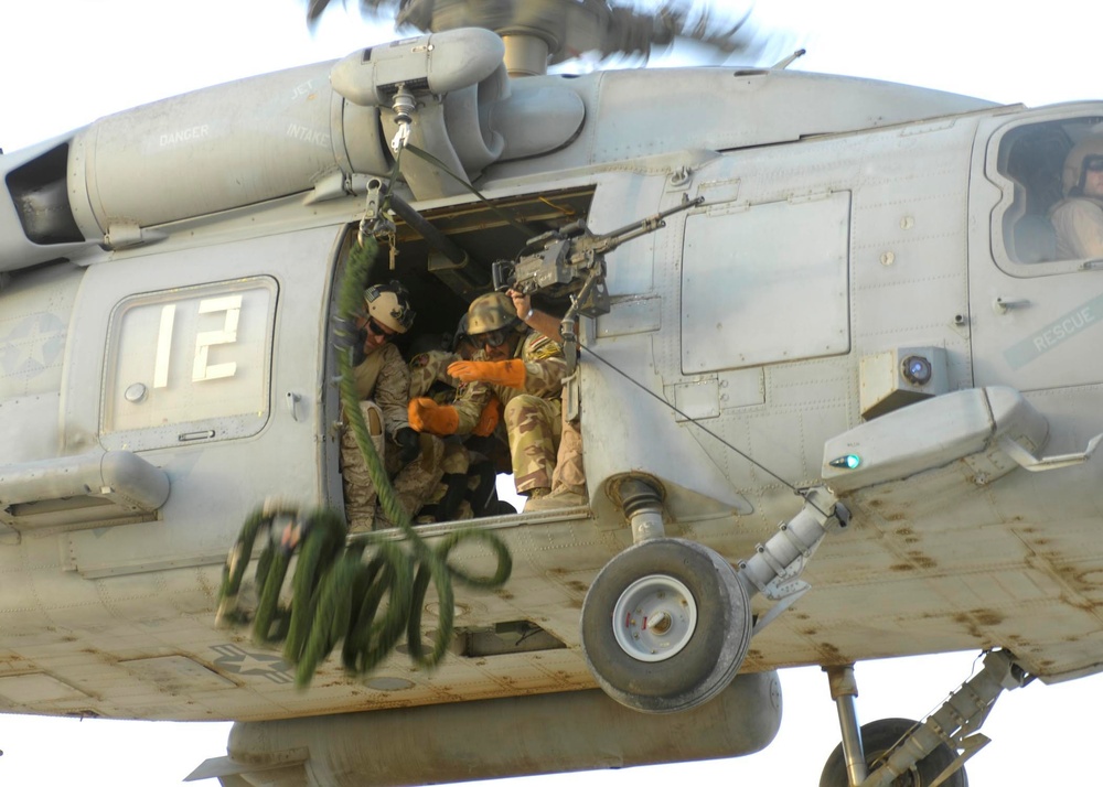 9th RCB conducts fast-rope and helicopter training