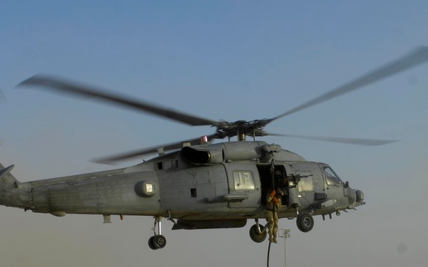 9th RCB conducts fast-rope and helicopter training