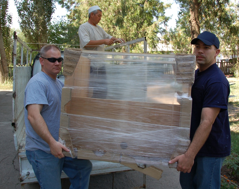 Airmen Lend Helping Hand to Kyrgyz School in Need