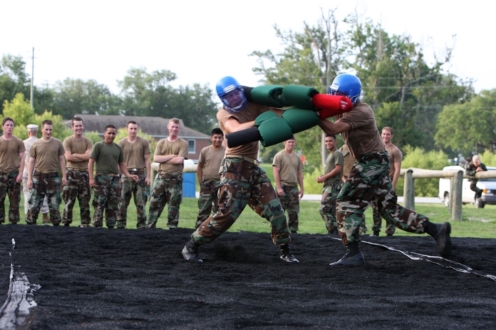 Midshipmen train aboard Camp Lejeune