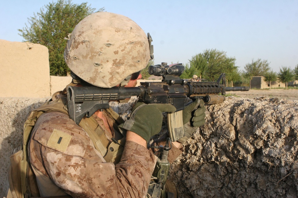 Marines on patrol