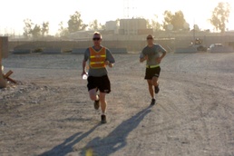 Soldiers kick off Greywolf 9's Potluck of Pain competition on Forward Operating Base Marez