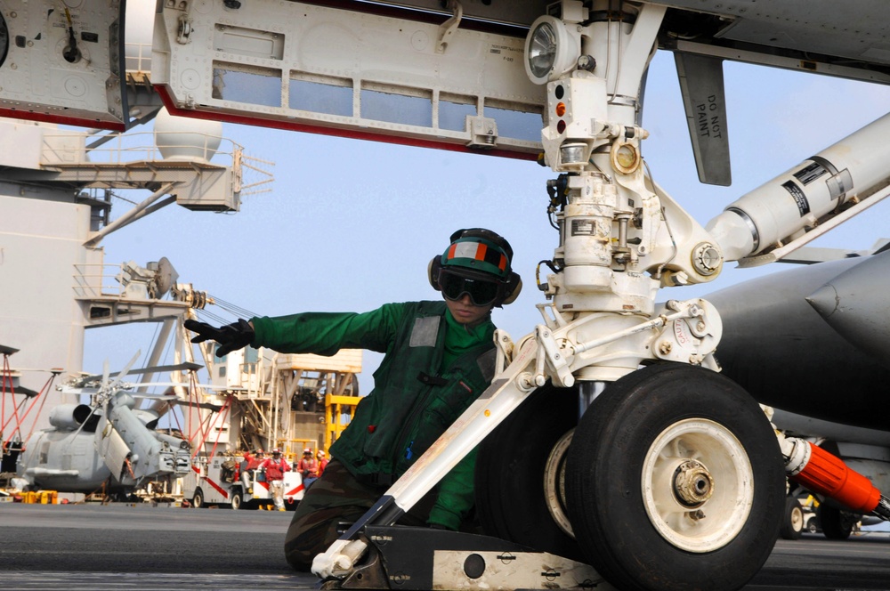 Aboard USS Ronald Reagan