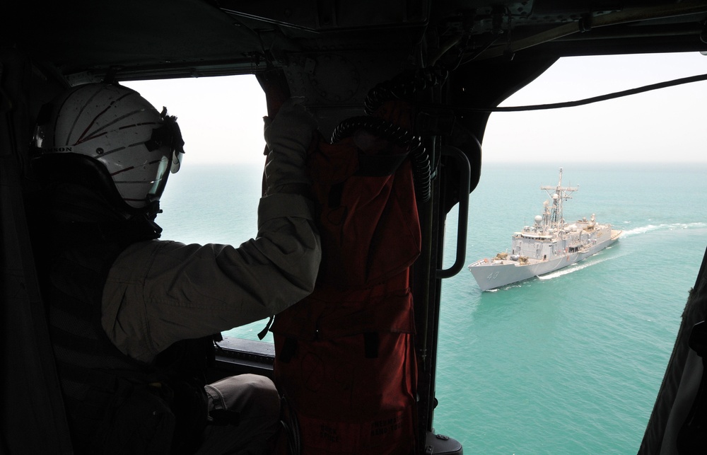 USS Thach patrols with Reagan strike group
