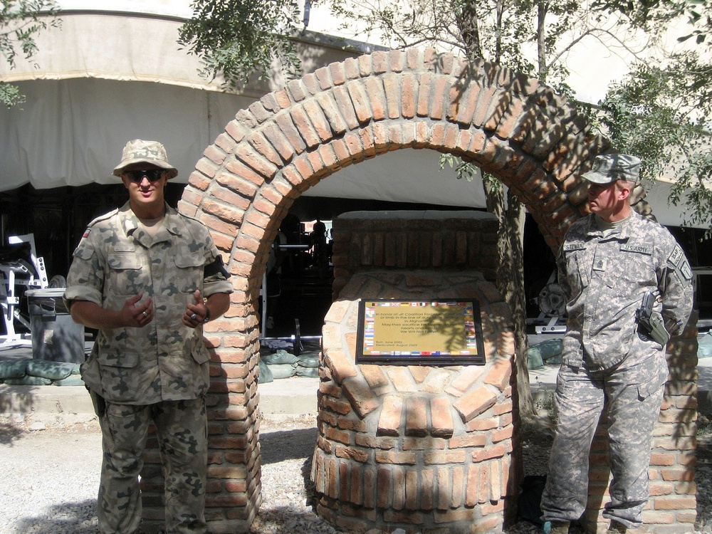 Memorial dedicated to KIA, WIA who served in Afghanistan