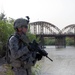 Ironhorse Command Sgt. Maj. recons bridge