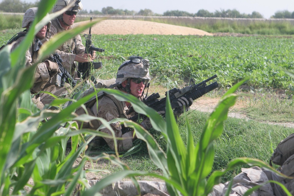 2/8 Marines engage in six-hour firefight with Taliban insurgents