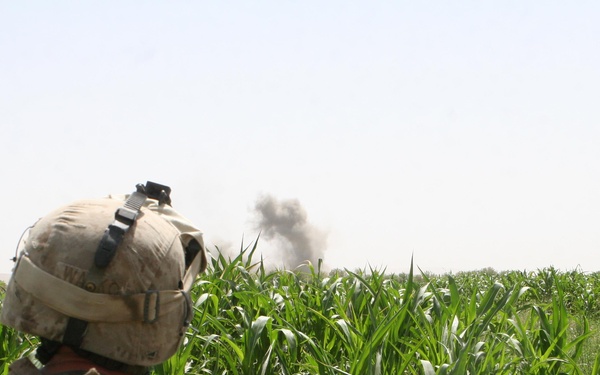 2/8 Marines engage in six-hour firefight with Taliban insurgents
