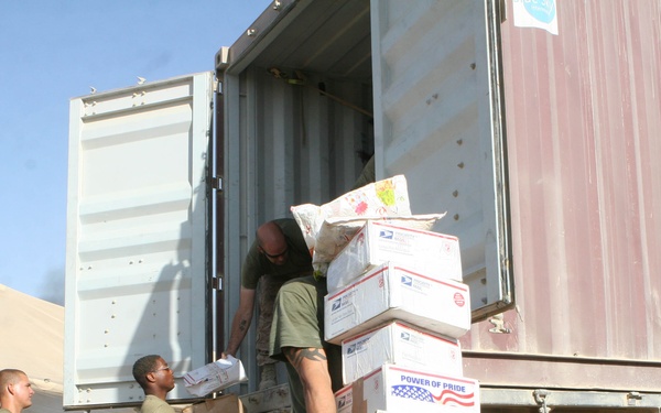 Mail boosts morale for Marines on front lines