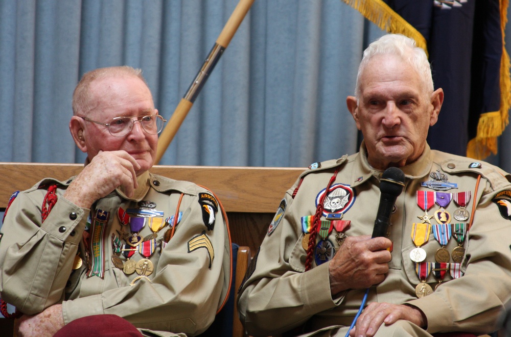 World War II Soldiers from past to present understand the legacy of the 502nd Infantry Regiment