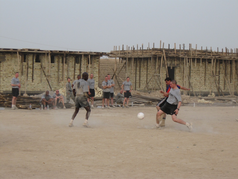Soccer Strengthens Partnership Between Iraqi and US Army Soldiers
