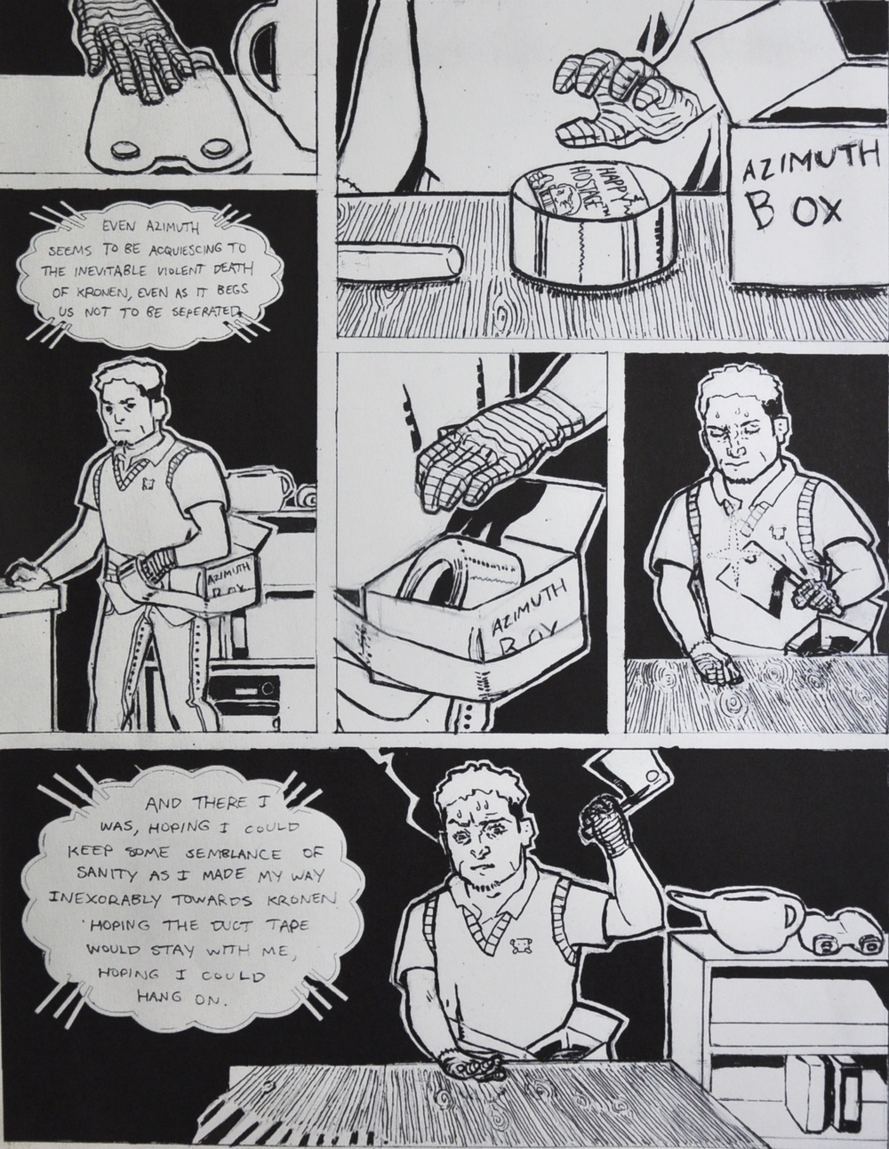 Soldier Deals With Deployment With Pen and Ink