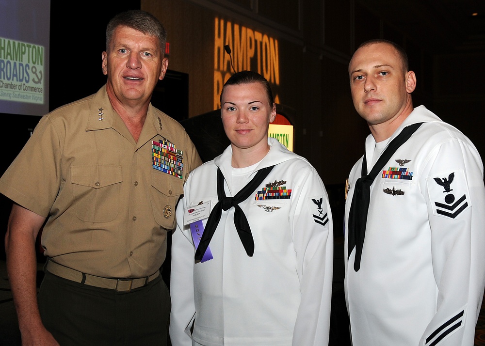 Hampton Roads Chamber of Commerce Military Recognition Reception Honors Local Military