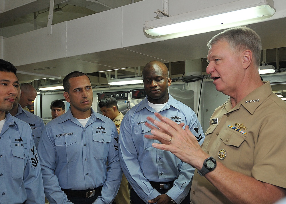 Chief of Naval Operations Aboard USS George Washington