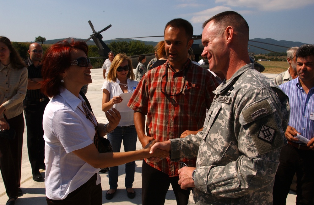 Officials of Local Governments Tour Novo Selo Training Area