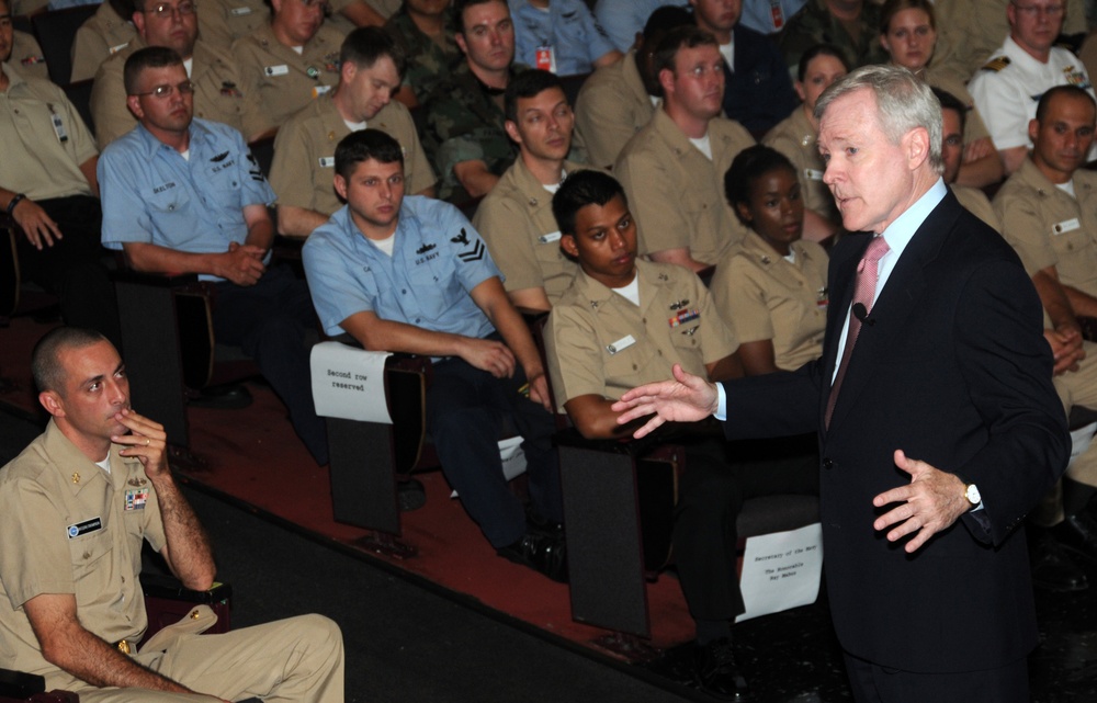 DVIDS Images Allhands call at Sharkey Theatre at Naval Station
