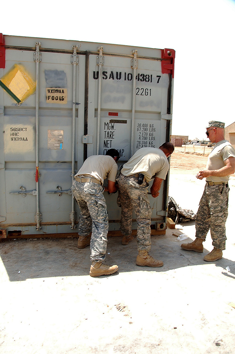 Soldiers pack up to head home