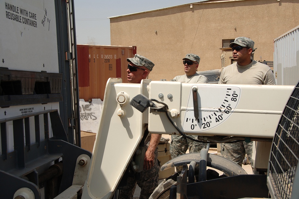 Soldiers pack up to head home