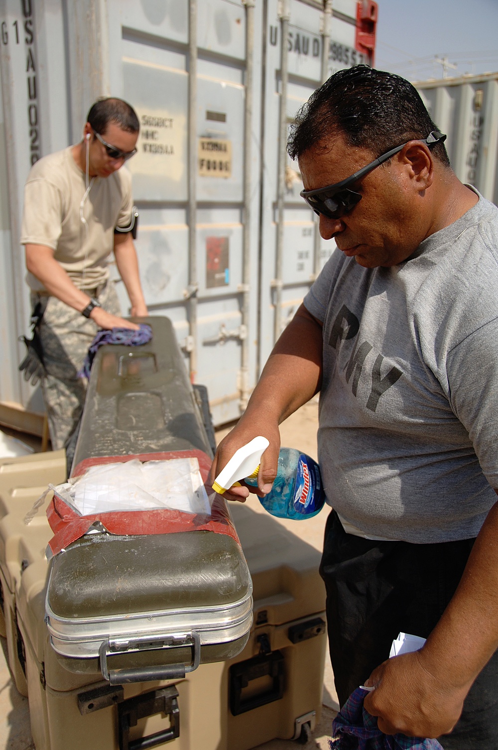 Soldiers pack up to head home