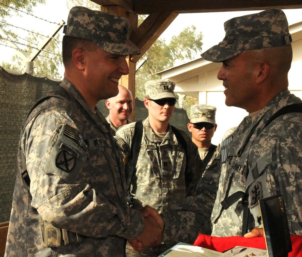 84th Engineer Battalion commander receives Purple Heart