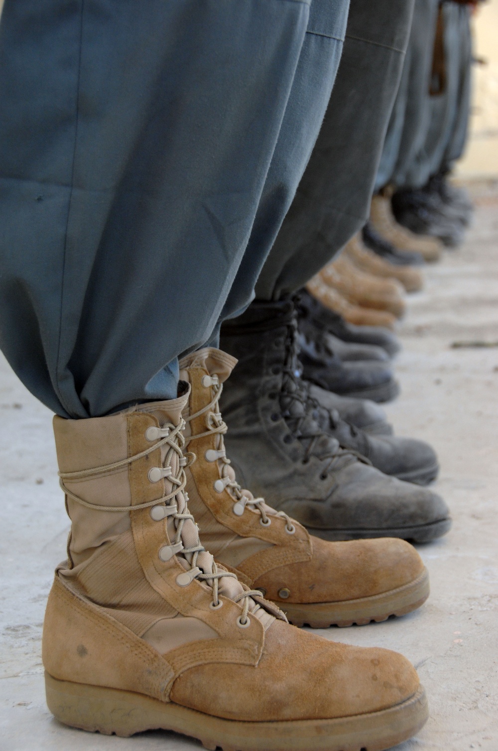 Afghan National Police Training in Sherzad