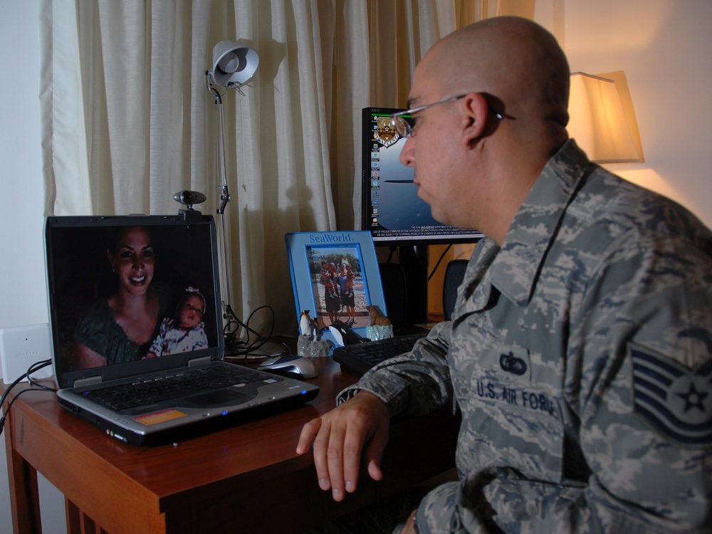 Face of Defense: Deployed Airman Sees Daughter's Birth