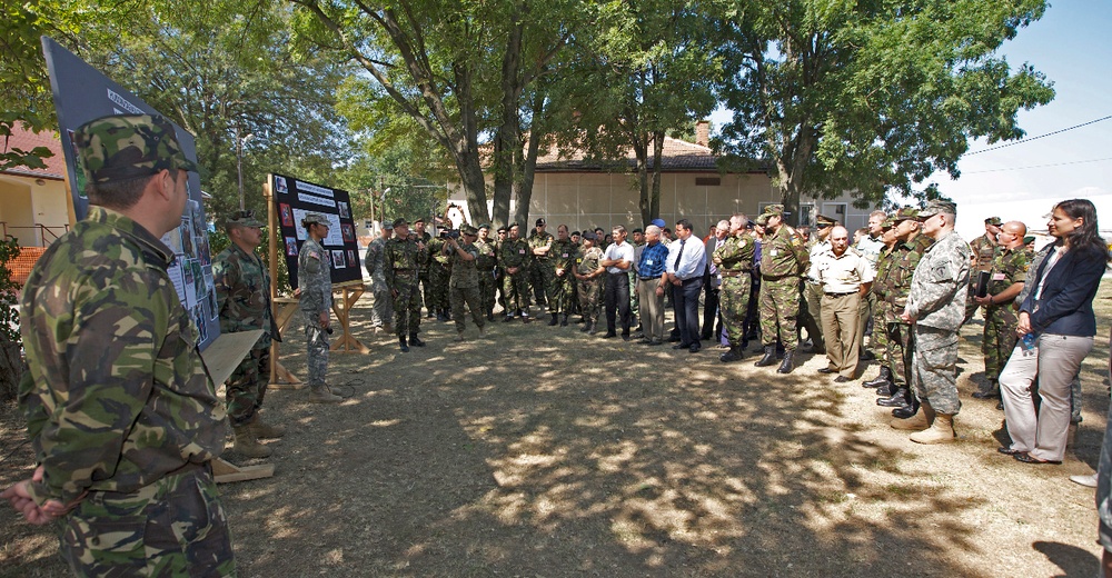 Romanian president visits Joint Task Force-East