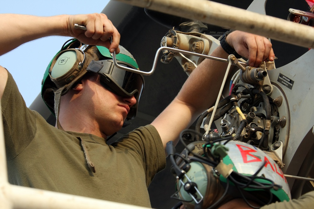 Conducting aircraft maintenance