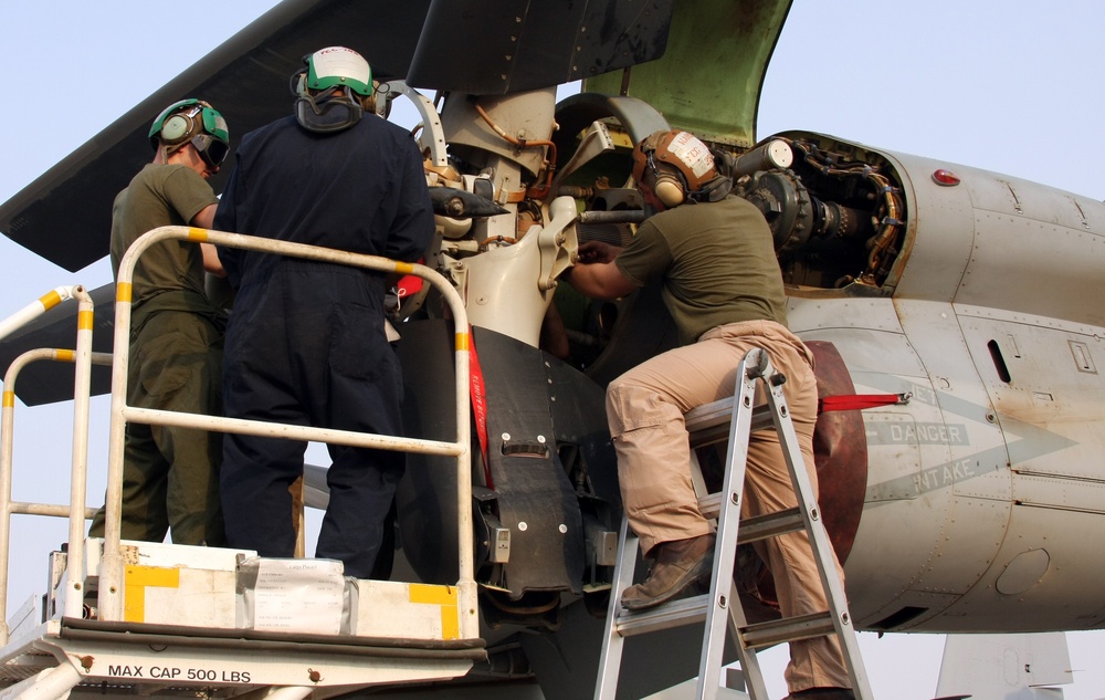 Conducting aircraft maintenance