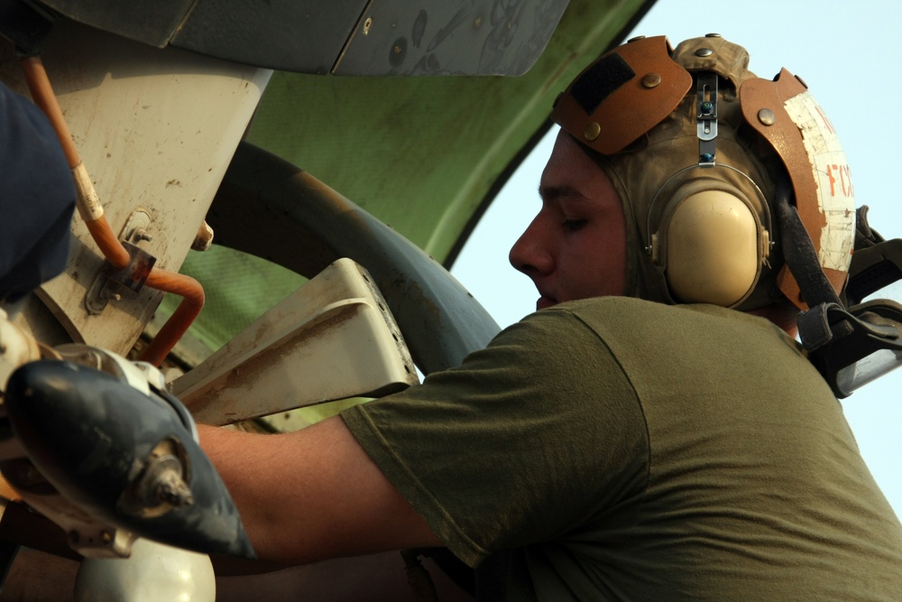 Conducting aircraft maintenance