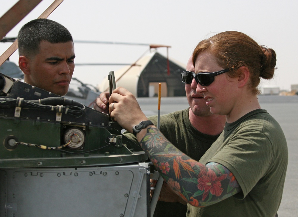 Conducting aircraft maintenance