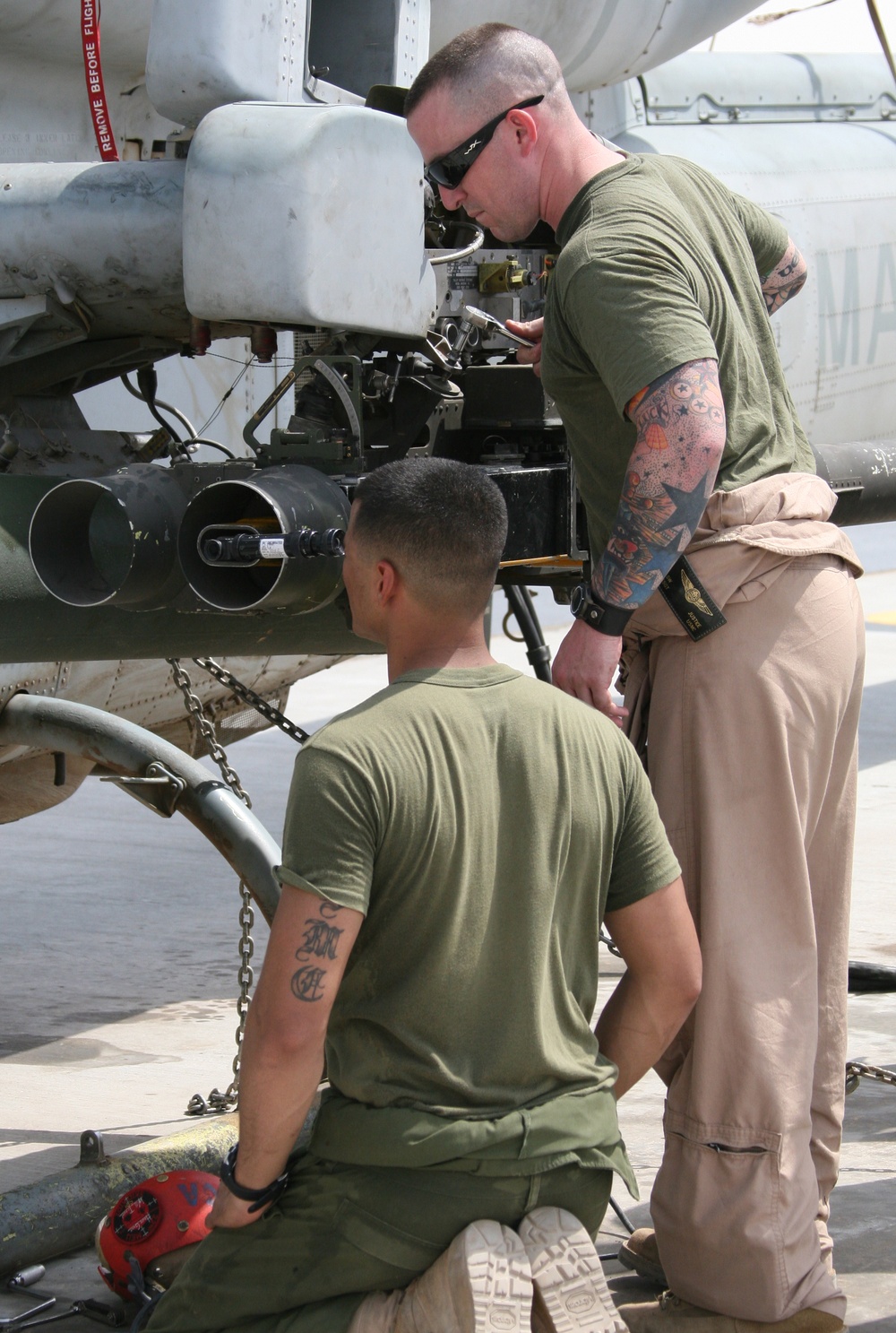 Conducting aircraft maintenance